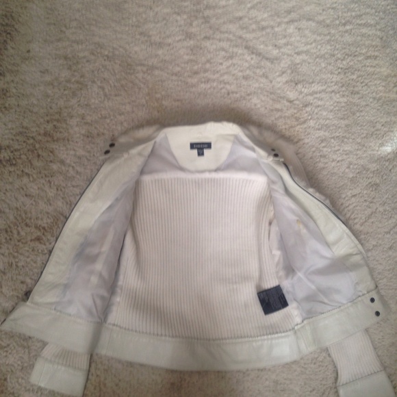 Y2K bebe Ivory Fur Front Sweater Jacket - Picture 4 of 7